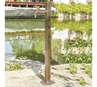 Colonna d'acqua da giardino indipendente con rubinetto in rame, fontana decorativa per irrigazione e lavaggio