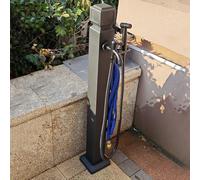 Colonna d'acqua da giardino per esterni, fontana verticale quadrata e rotonda con pistola a spruzzo ad alta pressione per irrigazione e pulizia del cortile (95 cm)