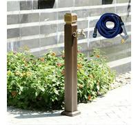 Colonna d'acqua esterna a prova di gelo, idrante in alluminio con rilievo 3D con rubinetto in ottone per giardino, patio, cortile