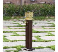 Colonna d'acqua esterna con rubinetto e pistola a spruzzo, idrante da giardino antigelo con isolamento termico, ingresso laterale o inferiore