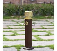 Colonna d'acqua esterna con rubinetto e pistola a spruzzo, idrante da giardino antigelo con isolamento termico, ingresso laterale o inferiore