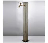 Colonna d'acqua esterna Fontana da giardino Dispenser per bavaglini con rubinetto in rame Sistema di irrigazione per patio Irrigatori per prato Soluzione di irrigazione per la cura del giardino