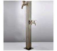 Colonna d'acqua esterna Fontana da giardino in rame rubinetto dispenser d'acqua patio con supporto tubo irrigatore per prato ideale per irrigazione e uso in giardino.
