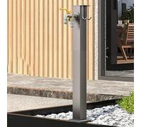 Colonna d'acqua esterna in acciaio inossidabile con rubinetto, tubo resistente da pavimento per la pulizia di fontane e cortili