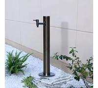 Colonna d'acqua esterna in acciaio inox, rubinetto antigelo, fontana da giardino per irrigazione e irrigazione, rubinetto rotondo a piedistallo 600 x 60 mm, decorazione da giardino durevole ed