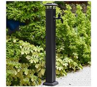 Colonna d'acqua esterna Rubinetto da giardino Colonna Luce solare Colonna d'acqua Estensione del tubo per Yard Butler Rubinetto remoto Rubinetto esterno Supporto Connettore per tubo da giardino