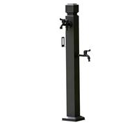 Colonna d'acqua esterna, rubinetto per tubo antigelo, rubinetto da giardino indipendente a doppia uscita in ottone, rubinetto acqua nera per villa con terrazza da giardino(C,Height: 95cm/37.4in)