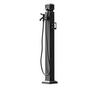 Colonna d'acqua esterna, rubinetto per tubo antigelo, rubinetto da giardino indipendente a doppia uscita in ottone, rubinetto acqua nera per villa con terrazza da giardino(D,Height: 80cm/31.5in)