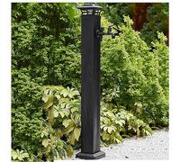 Colonna d'acqua esterna Supporto per rubinetto da giardino Illuminazione solare Estensione del tubo flessibile da cortile Butler Irrigazione Bacchetta per irrigazione Telecomando Supporto per tubo