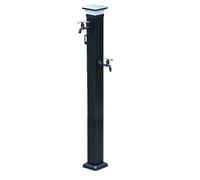 Colonna D'acqua for Esterni con Luce LED Solare, Colonna D'acqua Verticale Antigelo for Esterni, Rubinetto Indipendente, Doppio Rubinetto, Perfetta for L'illuminazione di Giardini e Paesaggi(X-Large)