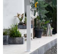 Colonna d'Acqua per Esterni in Acciaio Inossidabile 304 - Rubinetto da Giardino antigelo con Tubo Flessibile per Pistola a spruzzo, idrante da Giardino per Fontana d'Acqua Durevole (Giallo,