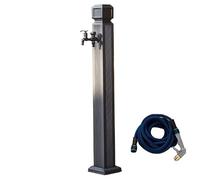 Colonna d'acqua quadrata verticale ad alta pressione, pistola a spruzzo con doppio rubinetto per irrigazione da giardino e fattoria, lavaggio in cortile, design compatto e facile da usare