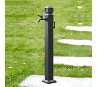 Colonna d'acqua quadrata verticale antigelo for esterni, supporto for tubo flessibile indipendente con rubinetto di blocco(Height: 95cm/37.4in)