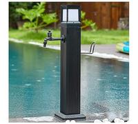 Colonna d'acqua solare per giardino antigelo estensione rubinetto telecomando fontana d'acqua esterna per patio - Migliora il tuo spazio esterno con eleganti caratteristiche d'acqua
