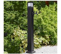 Colonna d'acqua solare per giardino fontana esterna antigelo estensione rubinetto telecomando rubinetto per patio decorativo fontana solare acqua caratteristica