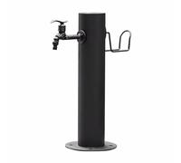 Colonna d'acqua verticale da giardino autoportante con rubinetto in rame, fontana decorativa per idrante, fontana da giardino a pavimento, per patio/cortile, rubinetto singolo, uscita singola, 20,5 x