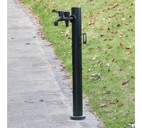 Colonna d'acqua verticale da giardino in acciaio inossidabile 304, supporto for tubo flessibile indipendente con rubinetto di blocco(Height: 95cm/37.4in)