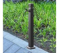 Colonna d'acqua verticale da giardino in acciaio inossidabile, supporto for tubo flessibile indipendente, rubinetto antigelo(Height: 95cm/37.4in)