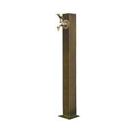 Colonna D'acqua Verticale For Esterni Con Rubinetto In Rame, Base Quadrata In Acciaio Inossidabile 304, Fontana Decorativa Con Rubinetto Antico For Cortile Di Fattoria Da Giardino(Bird-shaped,65cm)