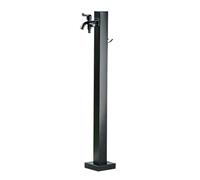 Colonna d'Acqua Verticale per Giardino con Rubinetto a Doppia Uscita, Protezione antigelo e UV, Porta Tubo da 24 Pollici per irrigazione Esterna, Ideale per fattorie e pascoli (Nero)
