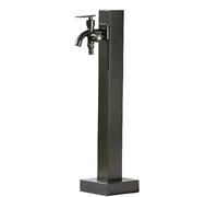 Colonna del Rubinetto da Giardino in Acciaio Inossidabile 304, Fontana d'Acqua Indipendente con Rubinetto A Doppia Uscita E Tubo Interno in Acciaio Inox, per Esterno Casa Giardino