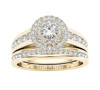 Colonna Del Signore Degli Anelli Anelli Europei Coppia Anello Americano E Gioielli Zirconi Intarsiati Anelli Classici Continua A Suonare (Gold, 10)