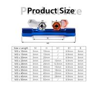 Colonna di collegamento con asta in alluminio esagonale a doppia testa da 2 pezzi M3 10/15/20/25/28/30/35/40mm(Pink - 1pc,M3x35mm(2pcs))