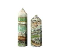 Colonna di cristallo Reiki ruvida in pietra caraibica con torre acquatica naturale di grandi dimensioni decorazione della stanza (Color : Water Grasscaribbean, Size : 400-500g)