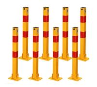 Colonna di Sicurezza Pieghevole for Auto, Dissuasori Parcheggio Auto, Dissuasore Parcheggio, Visibile in Alto 60 cm(8PCS)