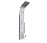 Colonna Doccia 3 Funzioni Acciaio Inox 2 Bocchette Idro Lombari L20xP44xH140 001B - : , CONFEZIONE: 1 pz., Finitura-: Spazzolato