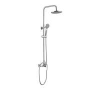 Colonna doccia 3 funzioni miscelatore Idrostile barre regolabili Ø200 mm cromo Cromo
