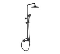 Colonna doccia 3 funzioni miscelatore Idrostile ecologica Ø200 mm nero Nero