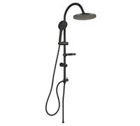 AMBRA WATER Colonna doccia nero opaco con soffione e doccetta modello dark, 1 getto