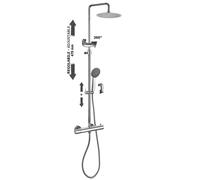 Rubinetteria Paffoni New Mini Birillo Colonna Doccia Regolabile Cromato Codice Prod: Zcol589liqcr