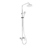 Colonna doccia con miscelatore vasca Idrostile altezza regolabile Ø210 mm cromo Cromo