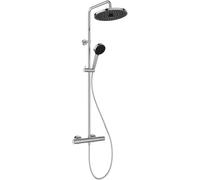 Ideal Standard - Ceratherm T25, Colonna doccia con termostatico esterno, Kit completo con miscelatore per doccia, Cromato