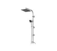 COLONNA DOCCIA IN ACCIAIO H.93cm + SOFFIONE 19x19cm DOCCETTA E LACCIO FERIDRAS