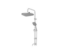 COLONNA DOCCIA IN ACCIAIO H.93cm + SOFFIONE 30x21cm DOCCETTA E LACCIO FERIDRAS