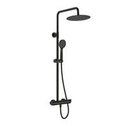Colonna doccia miscelatore Idrostile serie Rodas regolabile Ø250 mm nero Nero