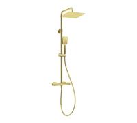 Colonna doccia miscelatore termostatico Idrostile oro 200x200 mm Oro