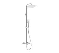 Colonna doccia miscelatore vasca termostatico Idrostile 250x250 mm cromo Cromo