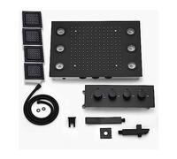 Colonna Doccia, Pannello soffione doccia a LED for bagno, set doccia a pioggia, deviatore valvola miscelatrice termostatica a getto laterale(Shower set)