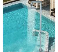 Colonna doccia per esterni, in acciaio inox, con soffione regolabile per cortile, piscina, patio, spiaggia spa