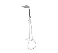 Colonna doccia quadrata miscelatore meccanico SH-4139M YORK - Cromato lucido
