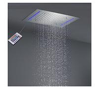 Colonna Doccia, Set di sistemi doccia a pioggia a LED con doccetta massaggiante a getto, miscelatore termostatico Rubinetti for soffione a pioggia a soffitto for bagno(A shower head-multi)