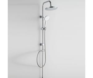 Colonna Doccia Soffione Ø 20cm Doccetta Saliscendi Deviatore Mono getto Completo