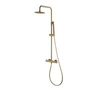 Imex Rubinetteria - colonna doccia in finitura oro spazzolato e miscelatore termostatico incluso BTM039/OC