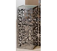 COLONNA ELEGANTE "ENZA" | colore argento antico, metallo, 70 cm | figura decorazione