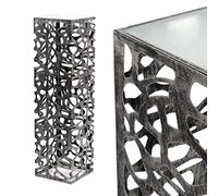 COLONNA ELEGANTE "ENZA GRANDE" | argento antico, metallo, 100 cm | figura decorazione