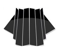 colonna finestrini BC Compatibile Con FX35 FX45 2003 2004 2005 2006 2007 2008 8 Pezzi Nero Lucido Montanti Pilastri BC Montanti Porta Rivestimento Finestrino